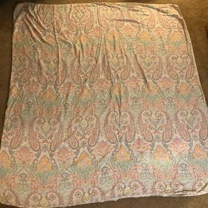Queen/Twin 100% Cotton Paisley Duvet Cover Pastel Neon Bedspread Comforter